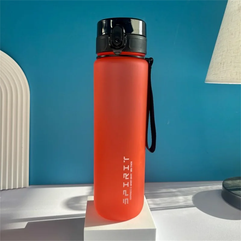 1L Sports Water Bottle High Capacity Plastic Fitness Portable Leakproof Drinking Bottle Camping Hiking Sports Cups