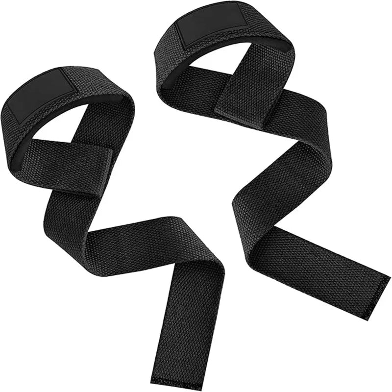 2Pcs Adjustable Weightlifting Wrist Straps Non-Slip Strength Training Fitness Lifting Support Gym Booster Bands Sports Grip