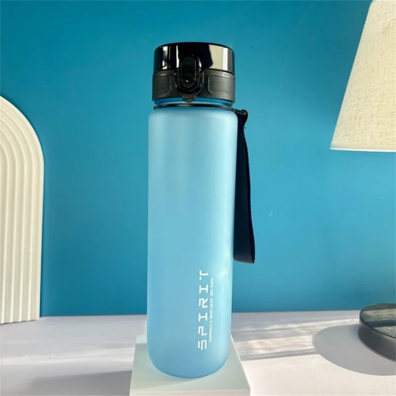 1L Sports Water Bottle High Capacity Plastic Fitness Portable Leakproof Drinking Bottle Camping Hiking Sports Cups