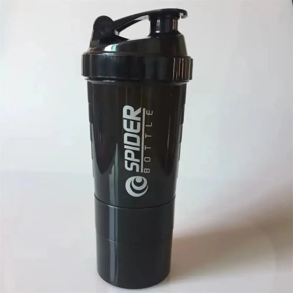 Creative Sports Shaker Cup Fitness Mixing Cup Fashion Trend Large Capacity Water Cup with Mixing Ball Convenient and Practical