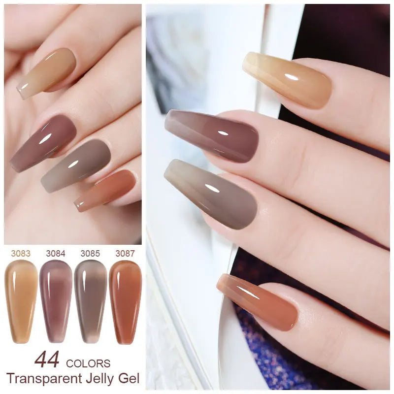 Clou Beaute Jelly Color UV Gel Manicure Summer Pink Nude Gel Nail Rainbow Nail Supplies For Professionals Semi-permanent Varnish