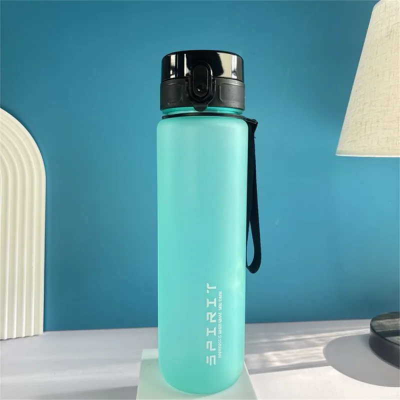 1L Sports Water Bottle High Capacity Plastic Fitness Portable Leakproof Drinking Bottle Camping Hiking Sports Cups