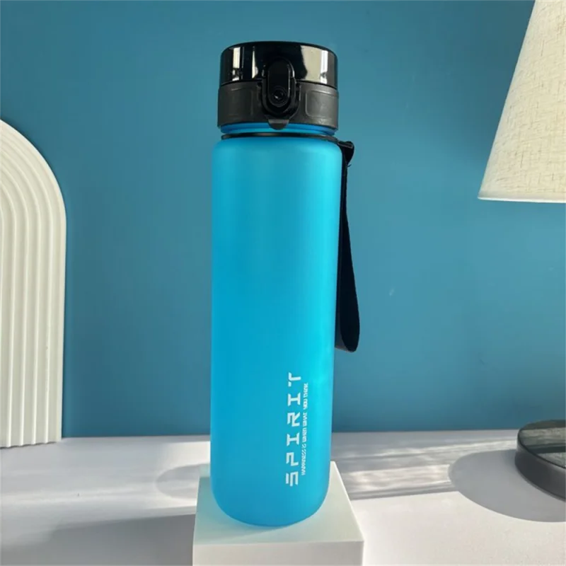 1L Sports Water Bottle High Capacity Plastic Fitness Portable Leakproof Drinking Bottle Camping Hiking Sports Cups