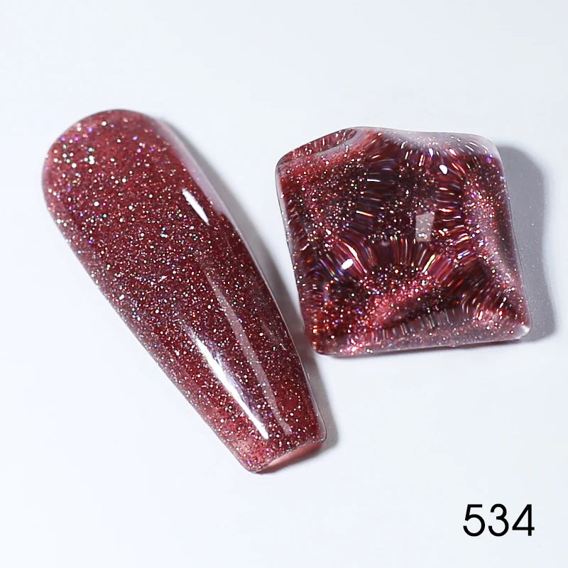 Clou Beaute Glitter Gel Nail Varnishes Winter Color Sparkling Sequins Soak Off UV LED Varnish Nail Art Decoration Base Top Coat